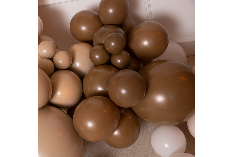 Guirnalda de globos con rubor marrón retro