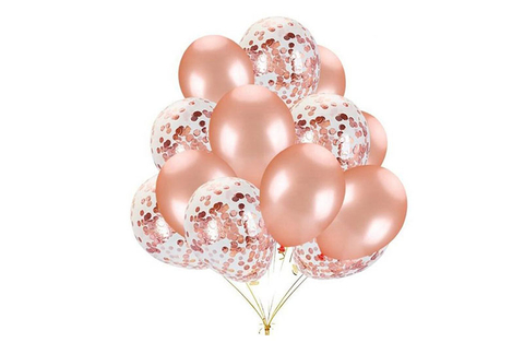 globos de confeti dorados de 12 pulgadas