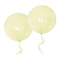 globos pastel amarillos de 36 pulgadas
