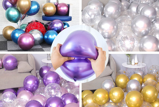 Globo de cromo metálico de 5 pulgadas