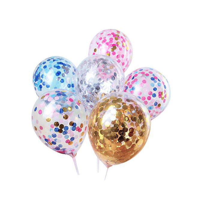 Guía de globos de confeti