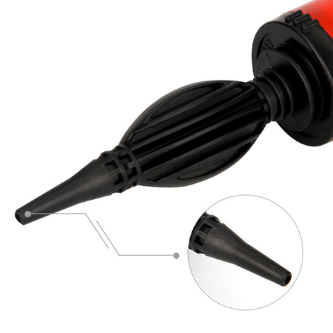 Inflador de bomba de globo Manual doble profesional bomba de globo de mano de plástico de aire portátil para fiesta