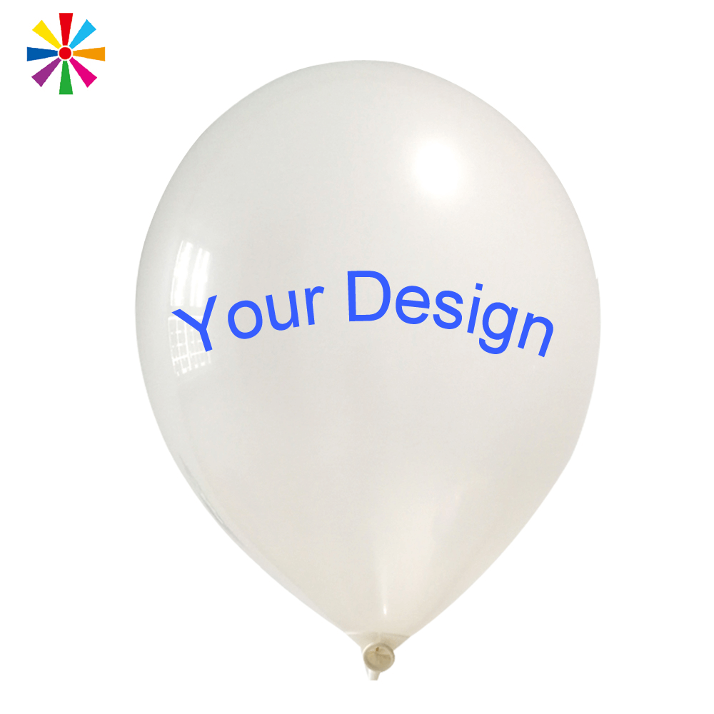 Globo de látex personalizado con logotipo de impresión personalizado de helio de aire inflable barato de fábrica con logotipo impreso