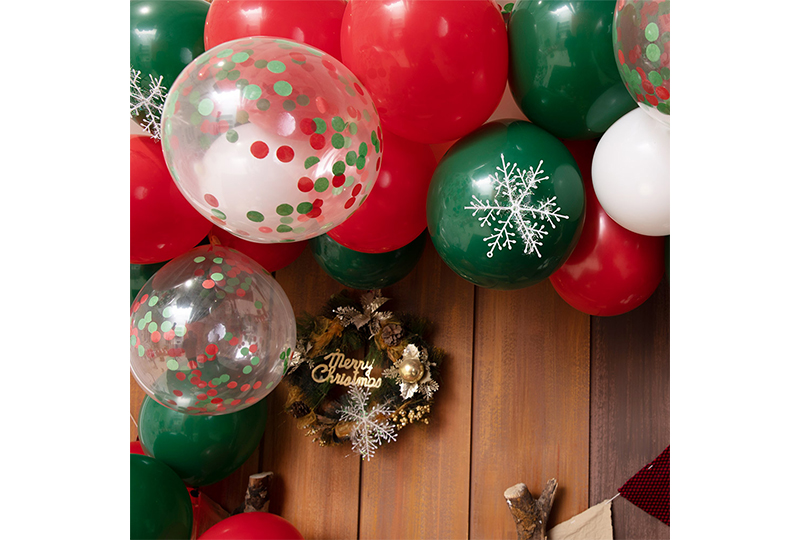 conjunto de globos de navidad