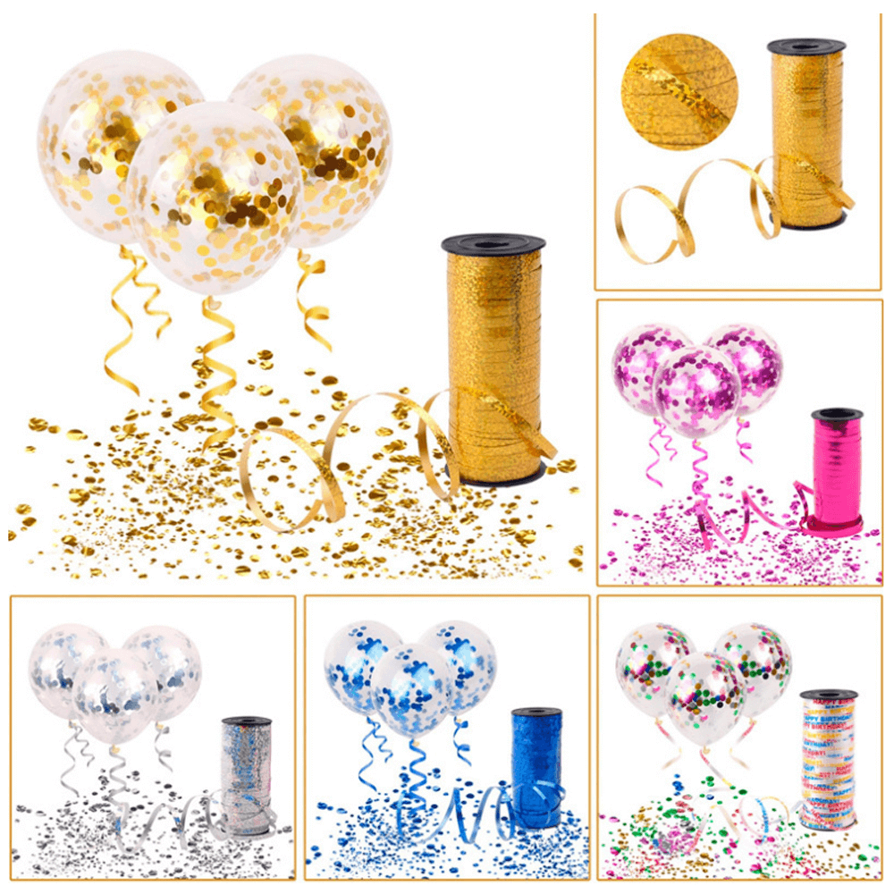 Globo de confeti de lentejuelas doradas con relleno de globos transparentes de látex de 12 pulgadas para fiestas