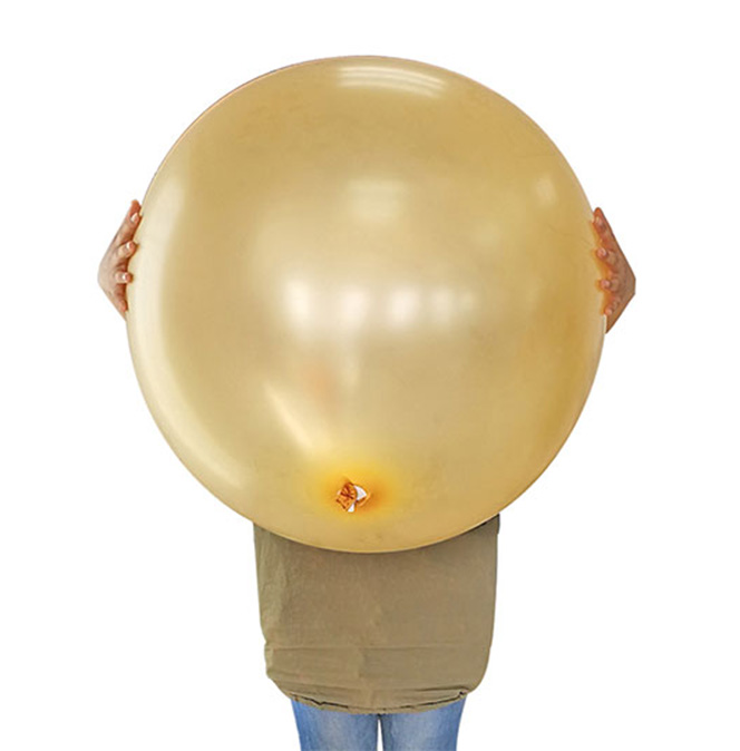 ¿Cuánto helio se llena en un globo de 36 pulgadas?