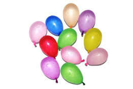 ¡Conozca la diferencia!Globos de látex y aluminio